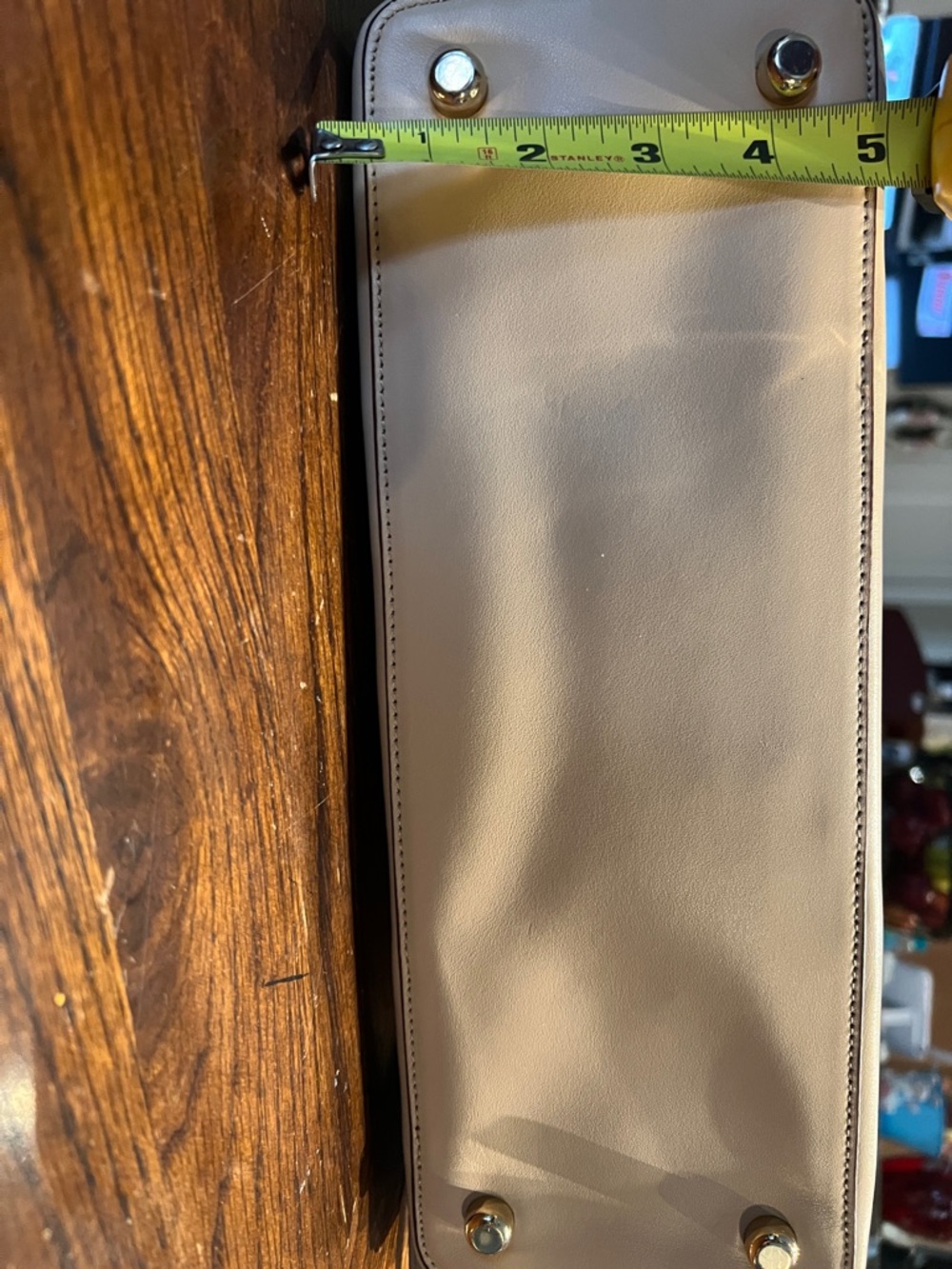 Coach Cream Embossed Satchel - Picture 11 of 11